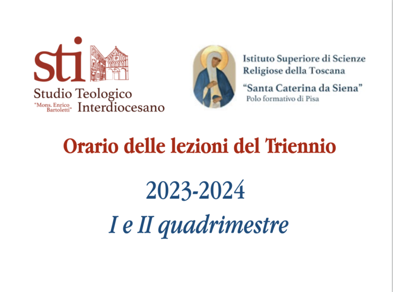 Orario del Triennio ISSRT e STI