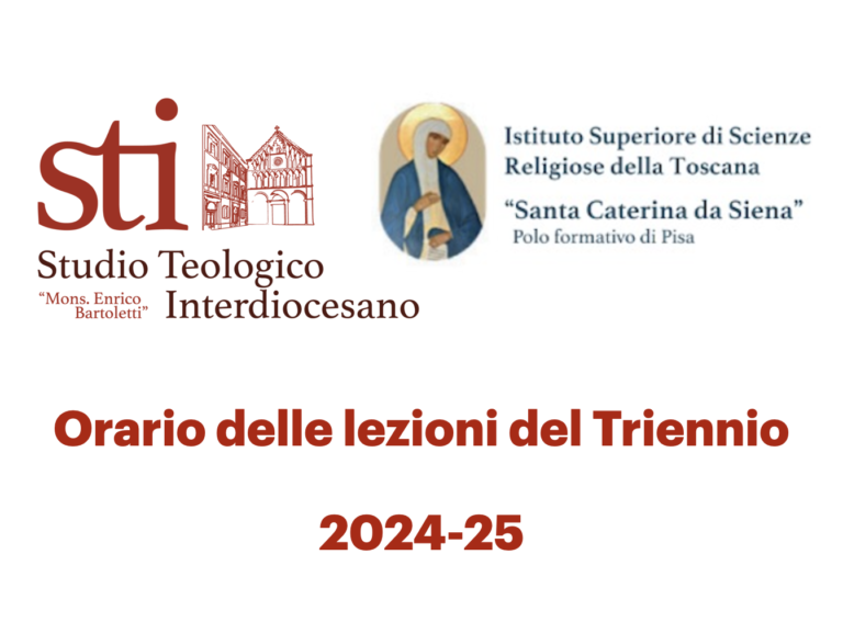 Orario delle lezioni del Triennio comune ISSRT-STI