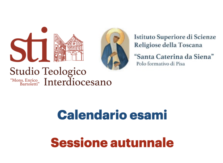 Calendario esami sessione autunnale